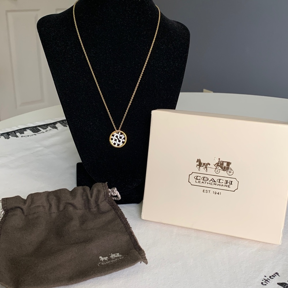 Coach Gold Pendant Necklace